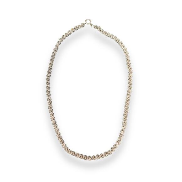 Sterling Other - Vermeil Sterling Curled Spirals Link necklace 18 inch